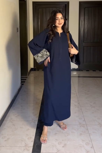 Beautiful Oversize out fit dark nevy blue color