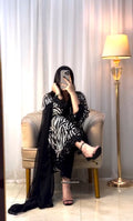 Black kurta set with dupatta